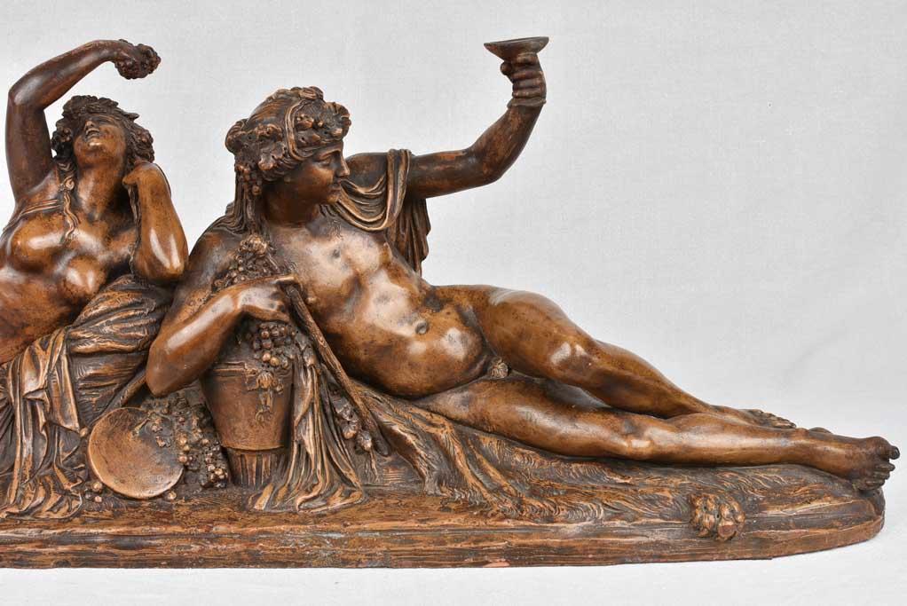 Antique terracotta sculpture - Bacchus 38¼"