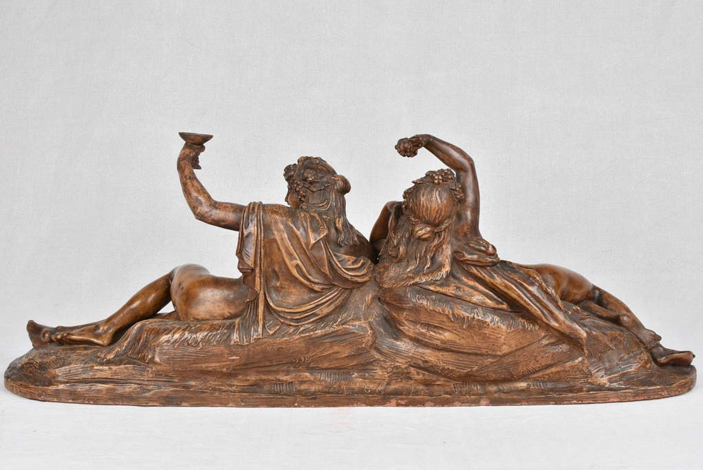 Antique terracotta sculpture - Bacchus 38¼"