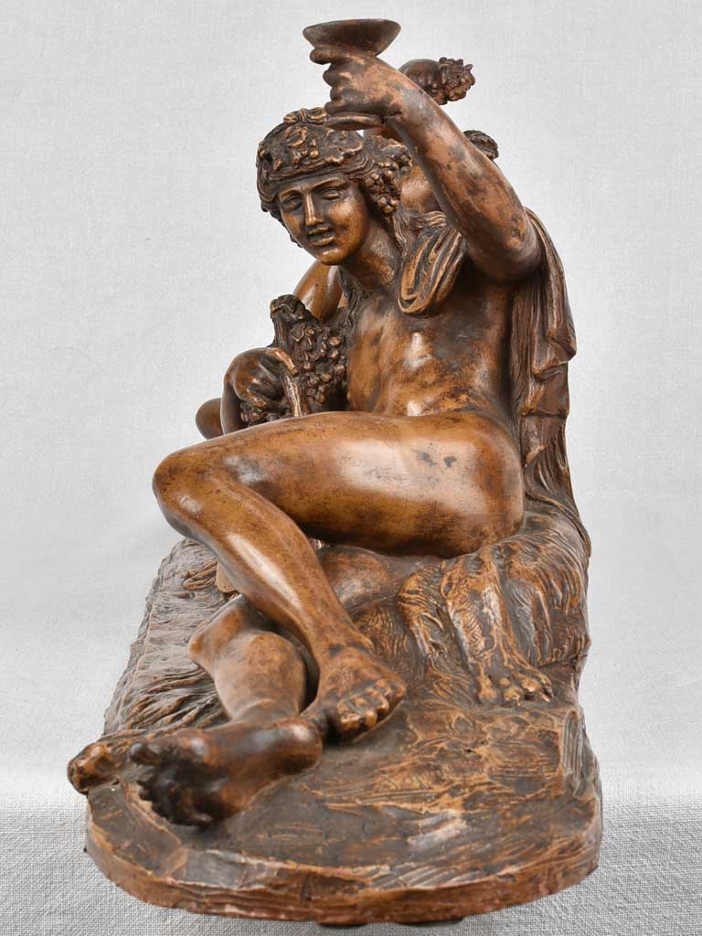 Antique terracotta sculpture - Bacchus 38¼"