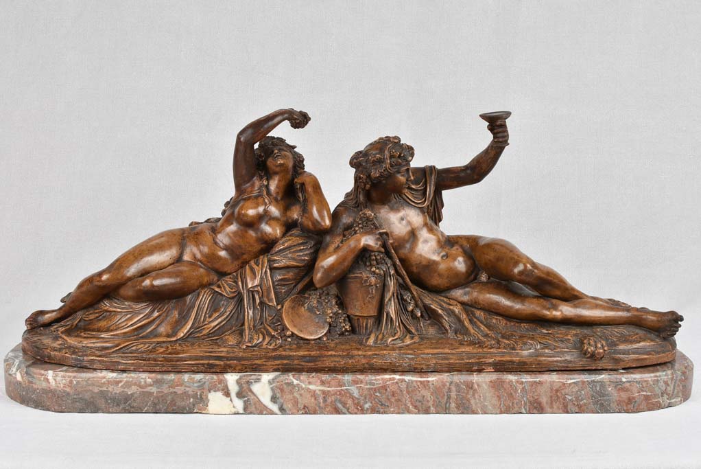 Antique terracotta sculpture - Bacchus 38¼"