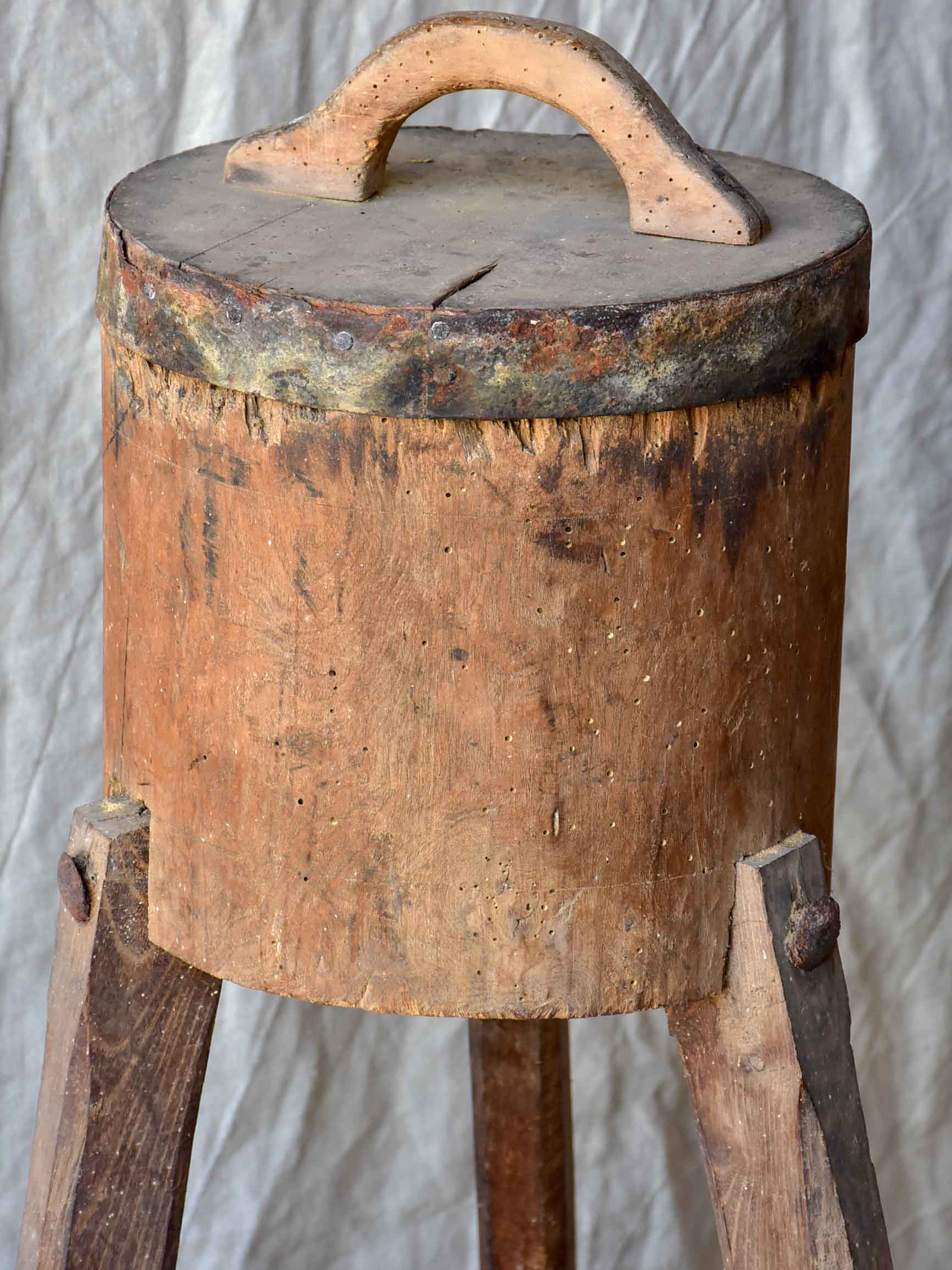 Antique French butcher's table - 1 of 2