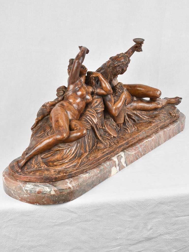 Antique terracotta sculpture - Bacchus 38¼"