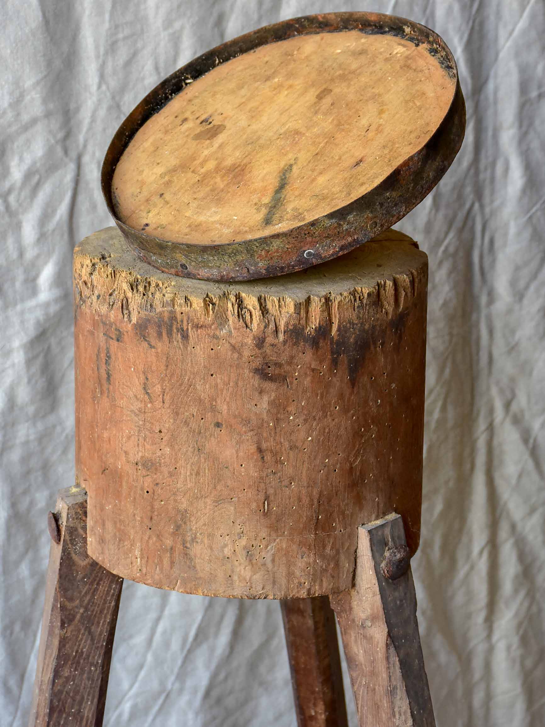 Antique French butcher's table - 1 of 2