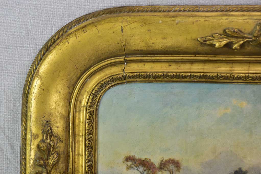 "Rural landscape" - Paysage champêtre, Victor-Marie Roussin (1812-1903) 21¼" x 31½"