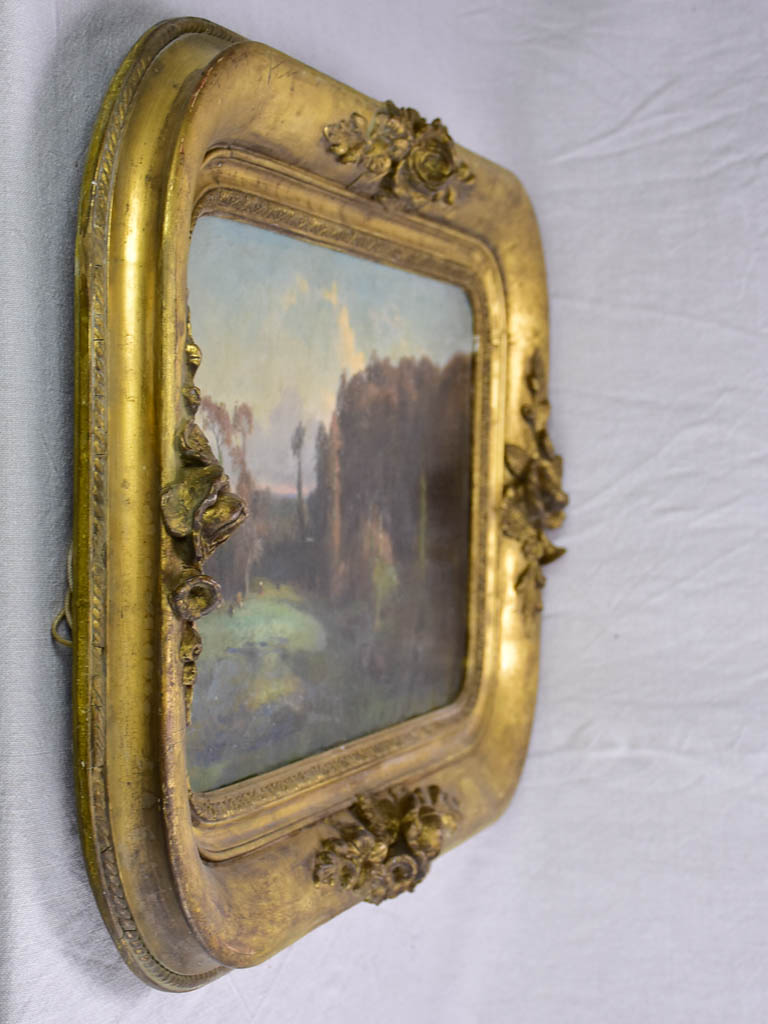 "Rural landscape" - Paysage champêtre, Victor-Marie Roussin (1812-1903) 21¼" x 31½"