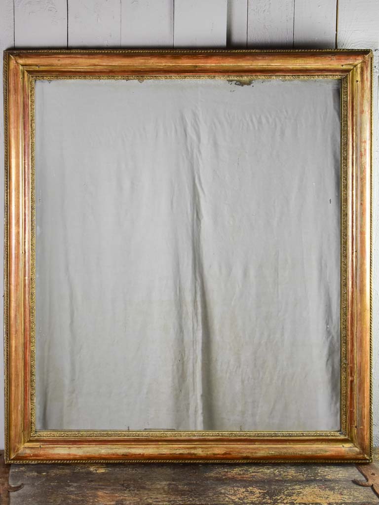 Early 19th Century French gilt mirror 38½" x 43¼"