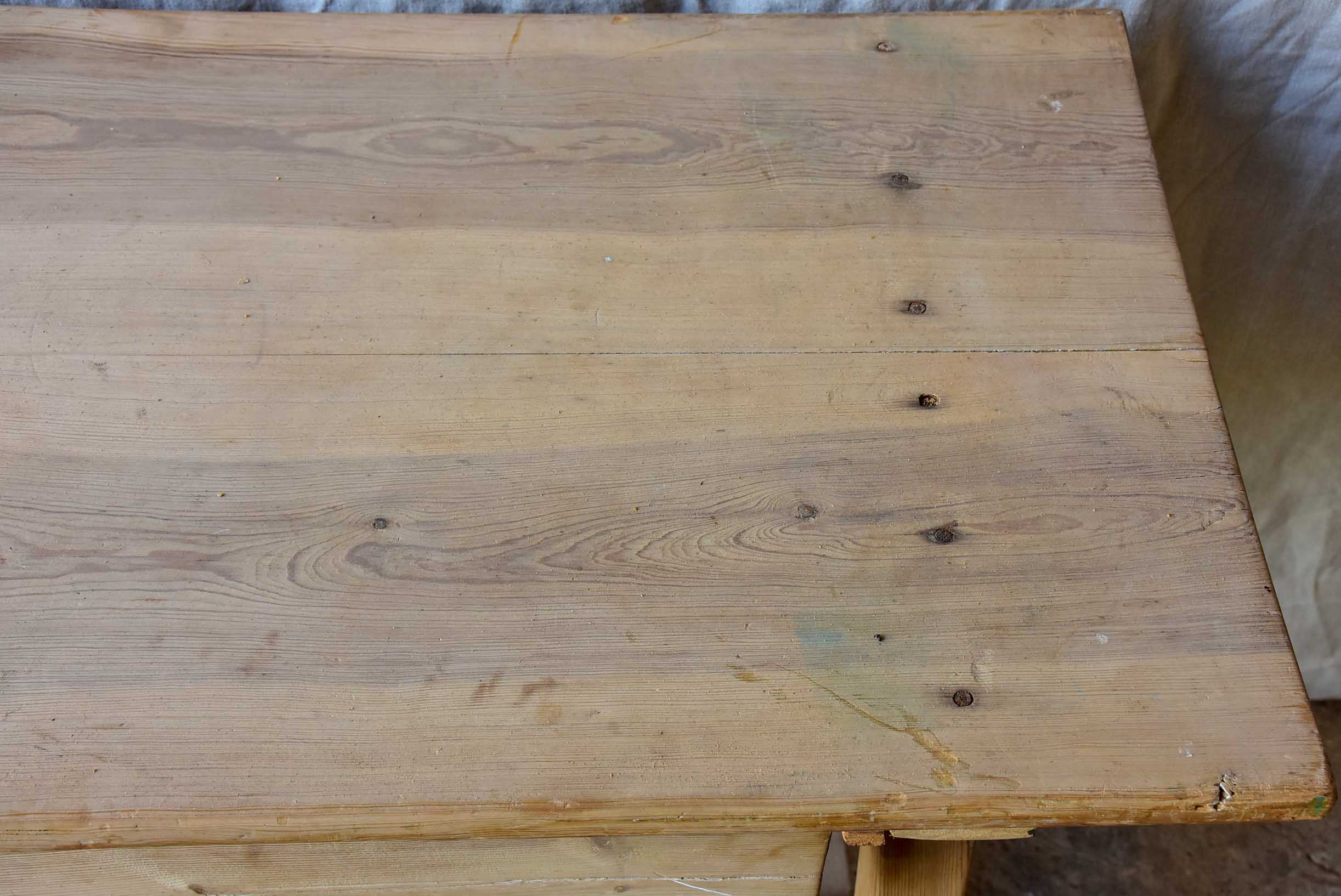 Rustic French antique console - raw timber