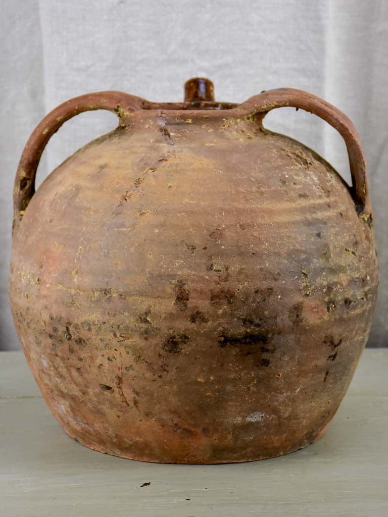 Late 19th Century French terracotta water cruche