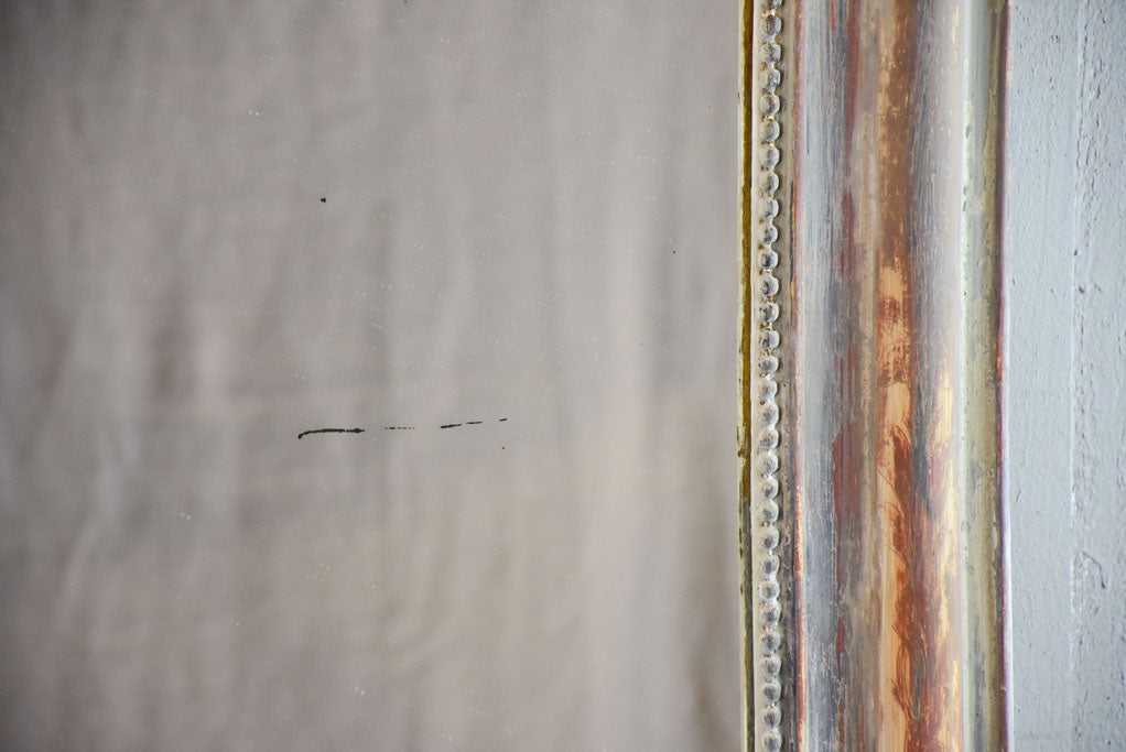 Very large 19th Century Louis Philippe mirror with painted frame 54¾" x 37"