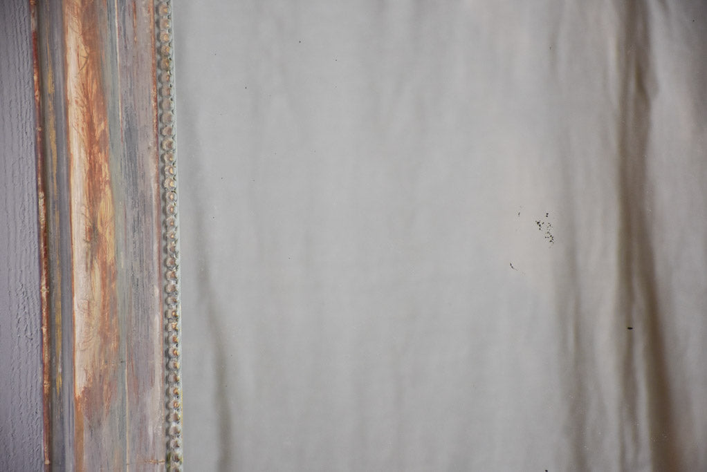 Very large 19th Century Louis Philippe mirror with painted frame 54¾" x 37"