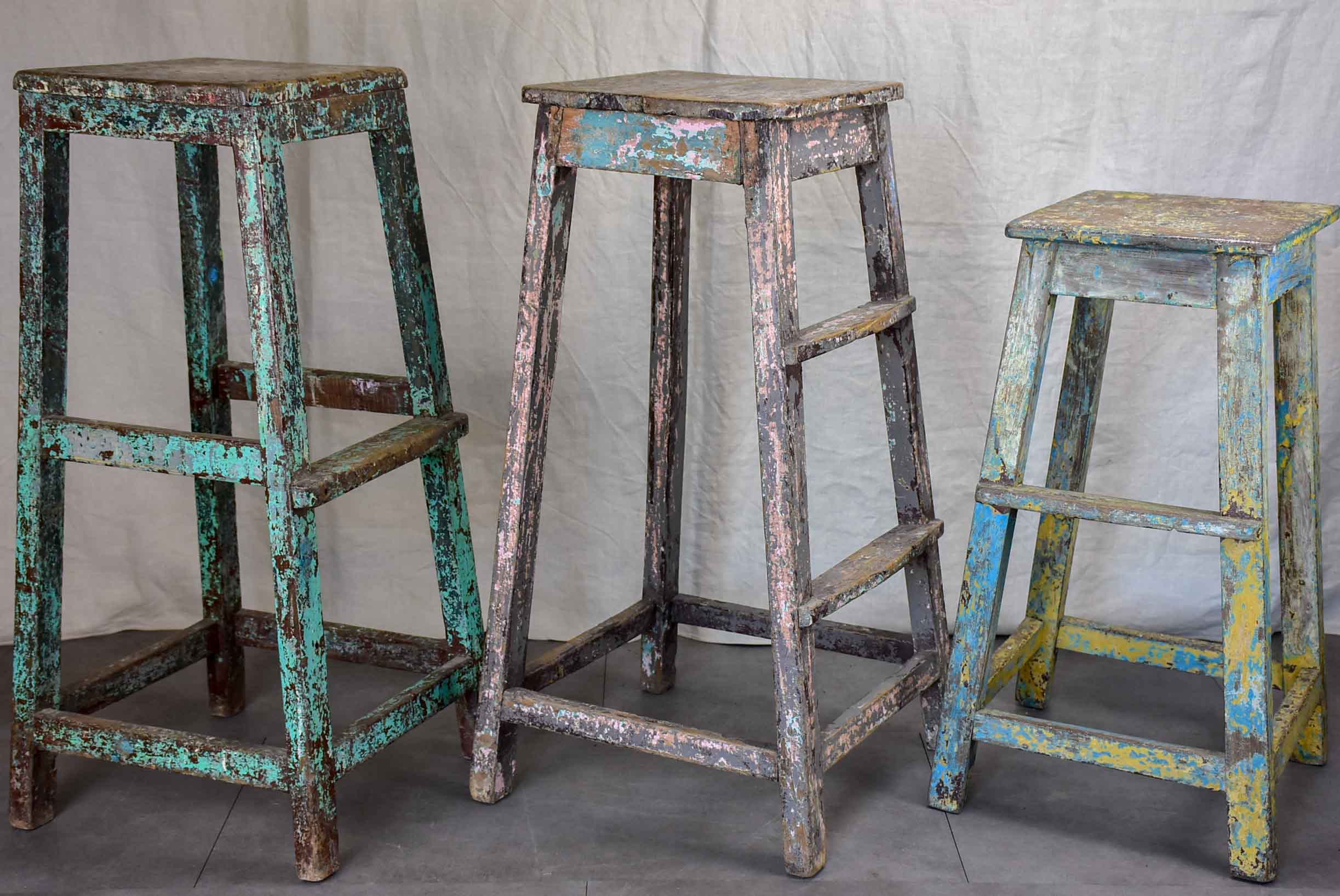 Antique French sculptor's table / high stool - 2 of 2
