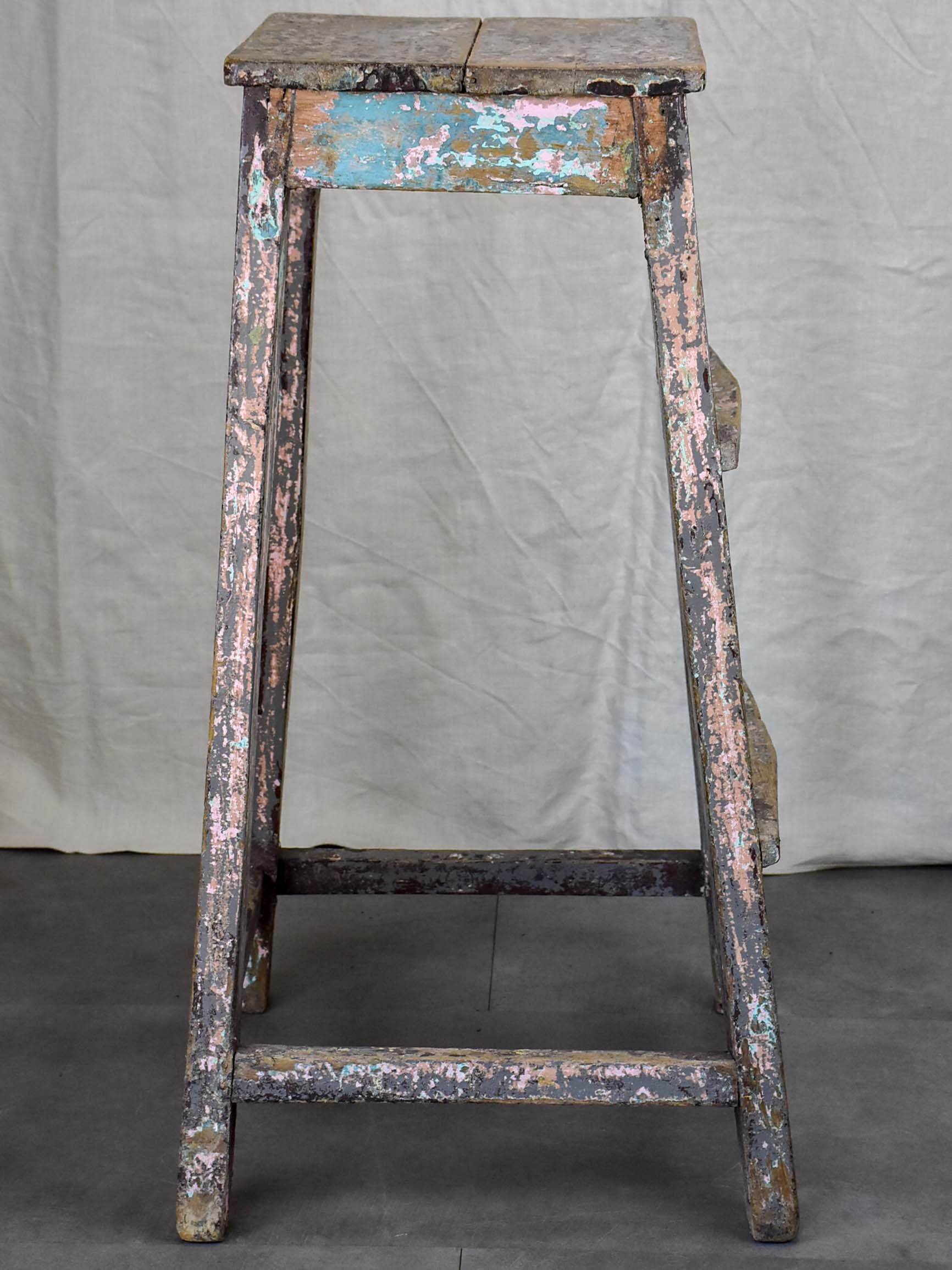 Antique French sculptor's table / high stool - 2 of 2