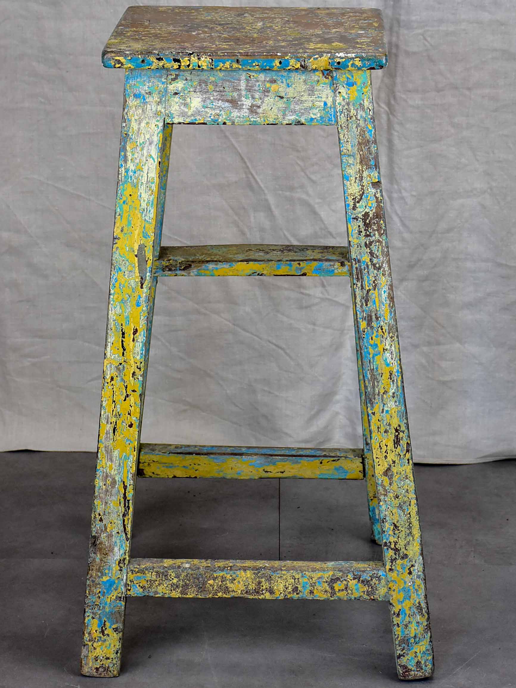 Antique French sculptor's table / high stool - 1 of 2