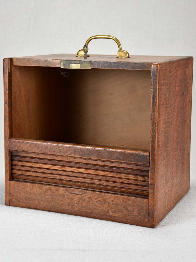 Antique French wooden document box