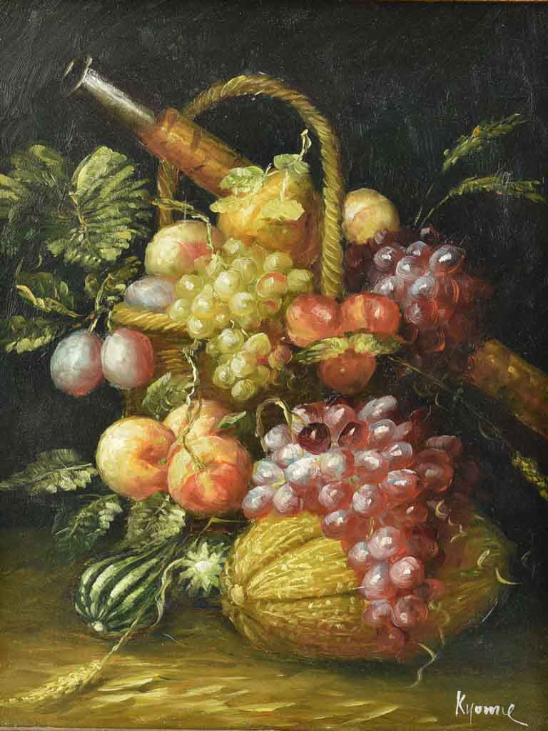 Bright, vibrant 19th century still life