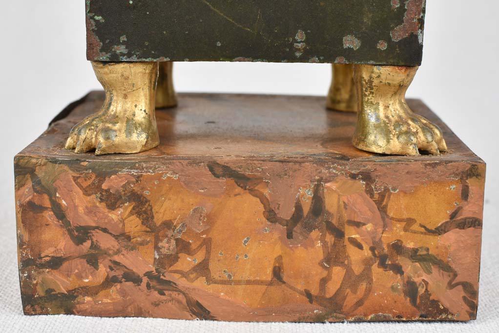 Empire period tole vase 10¾"