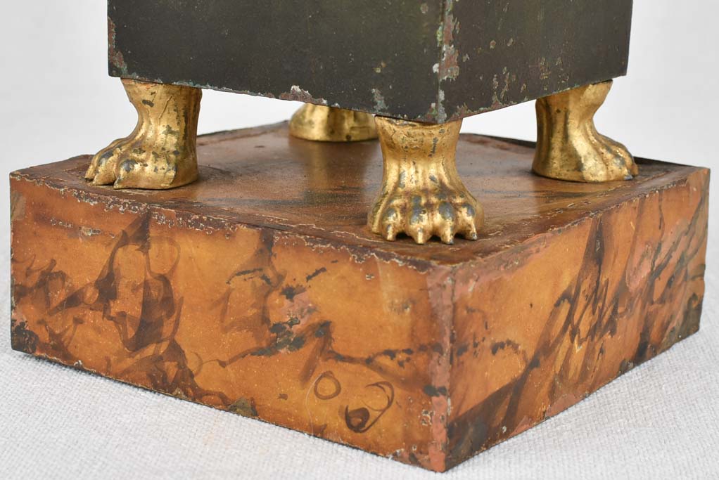 Empire period tole vase 10¾"