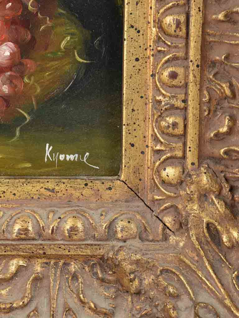 Lavish, colorful fruit basket artwork