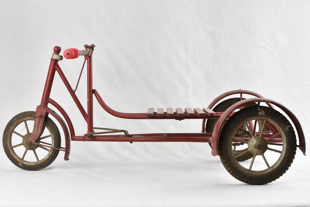 Vintage red tricycle