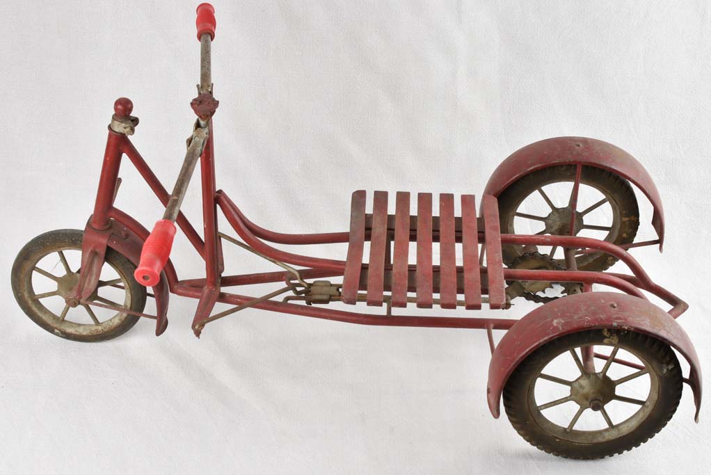 Vintage red tricycle