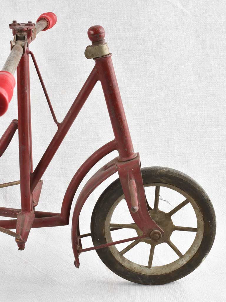 Vintage red tricycle