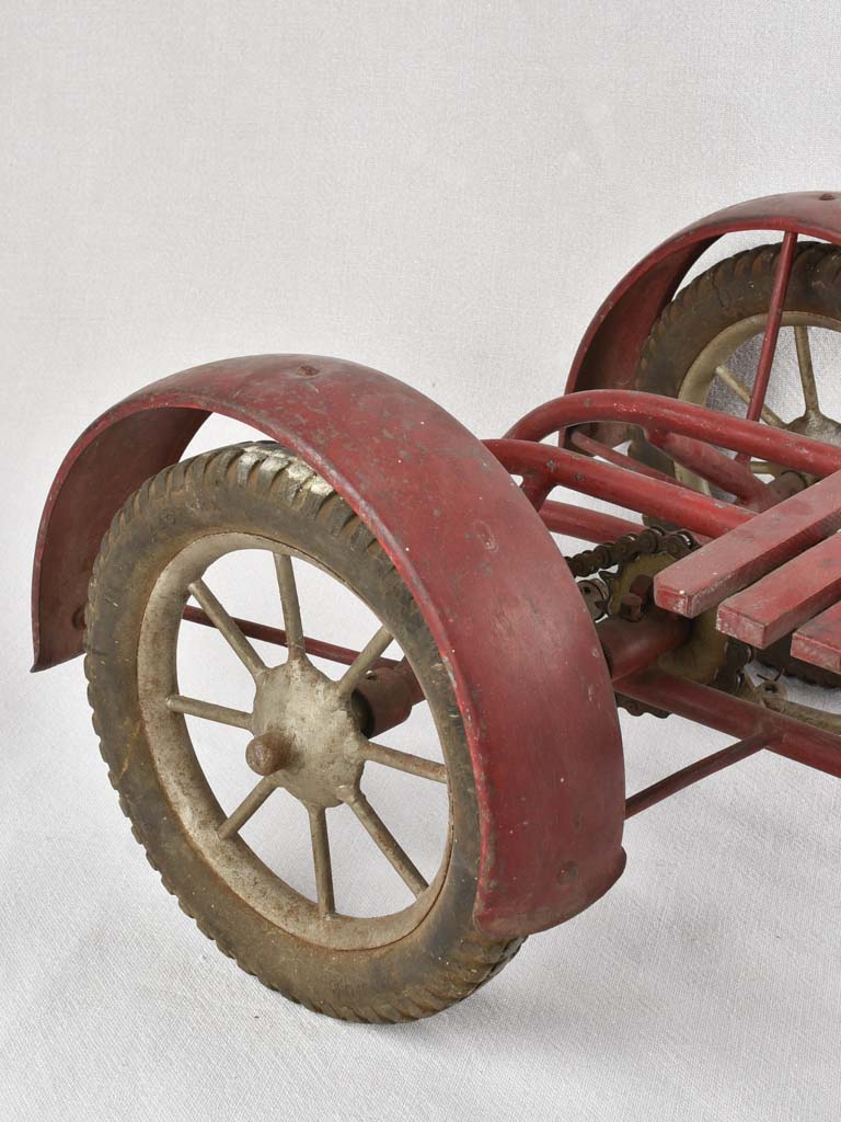 Vintage red tricycle