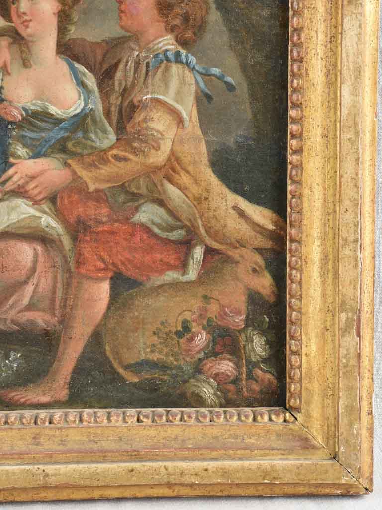 Louis XVI Romantic painting - oil on canvas - 18th century - 26" x 25¼"