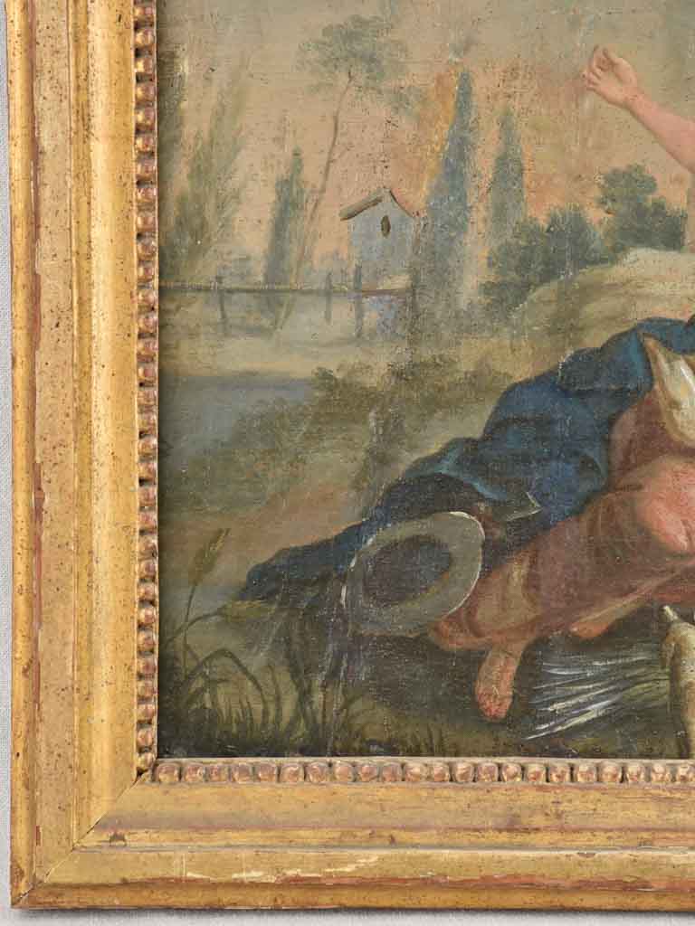 Louis XVI Romantic painting - oil on canvas - 18th century - 26" x 25¼"