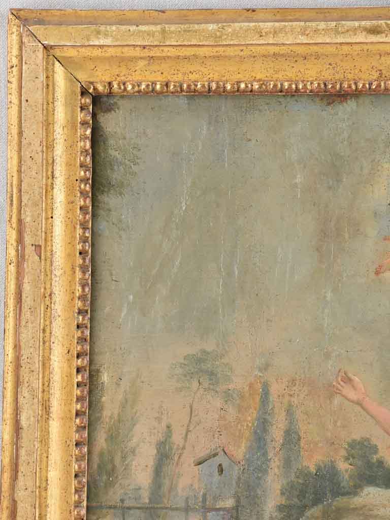 Louis XVI Romantic painting - oil on canvas - 18th century - 26" x 25¼"