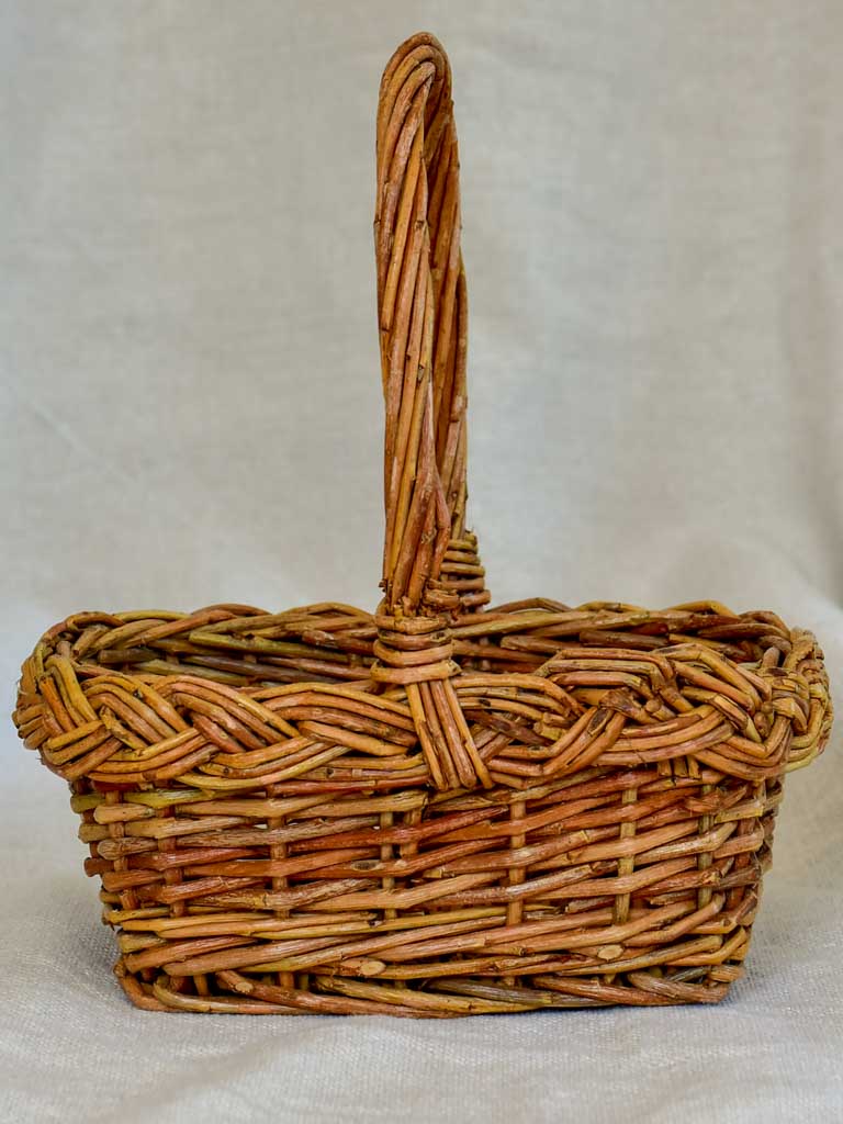 Petite vintage woven basket