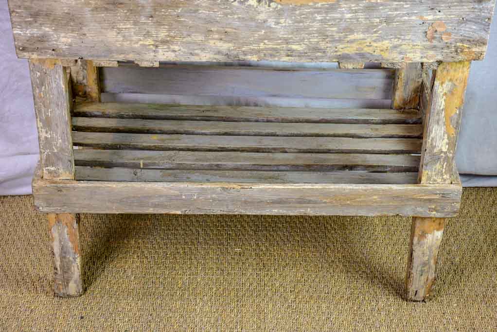 Rustic French florist table from the 1900's