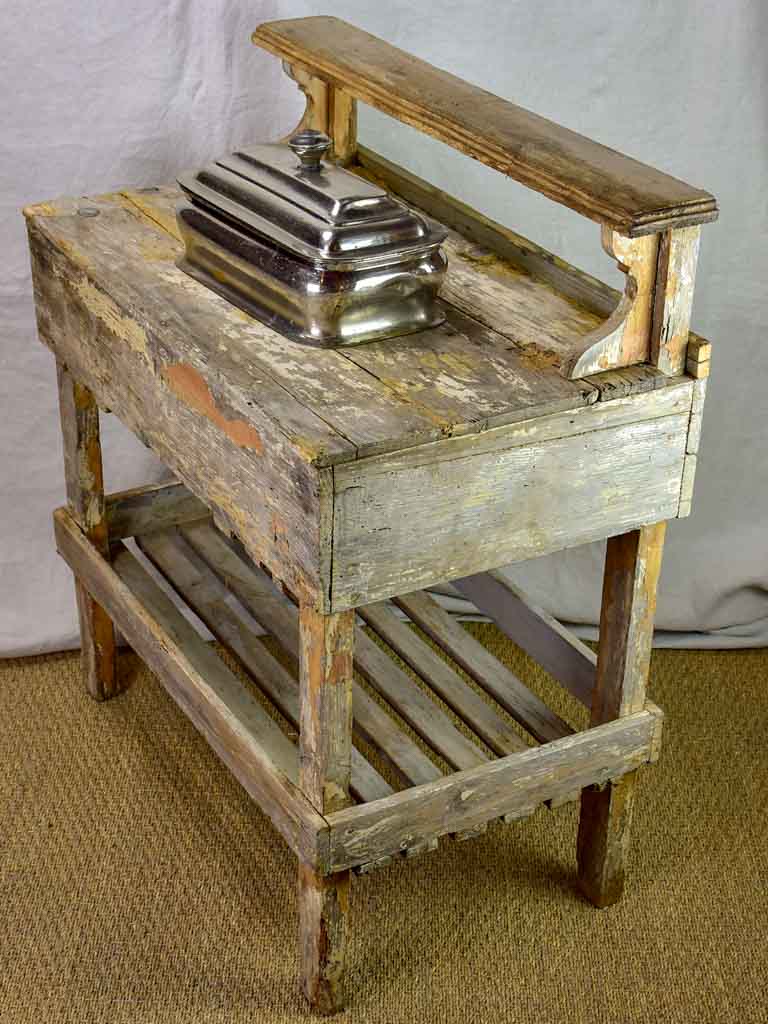 Rustic French florist table from the 1900's