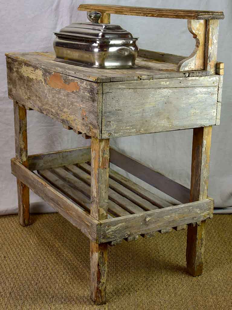 Rustic French florist table from the 1900's