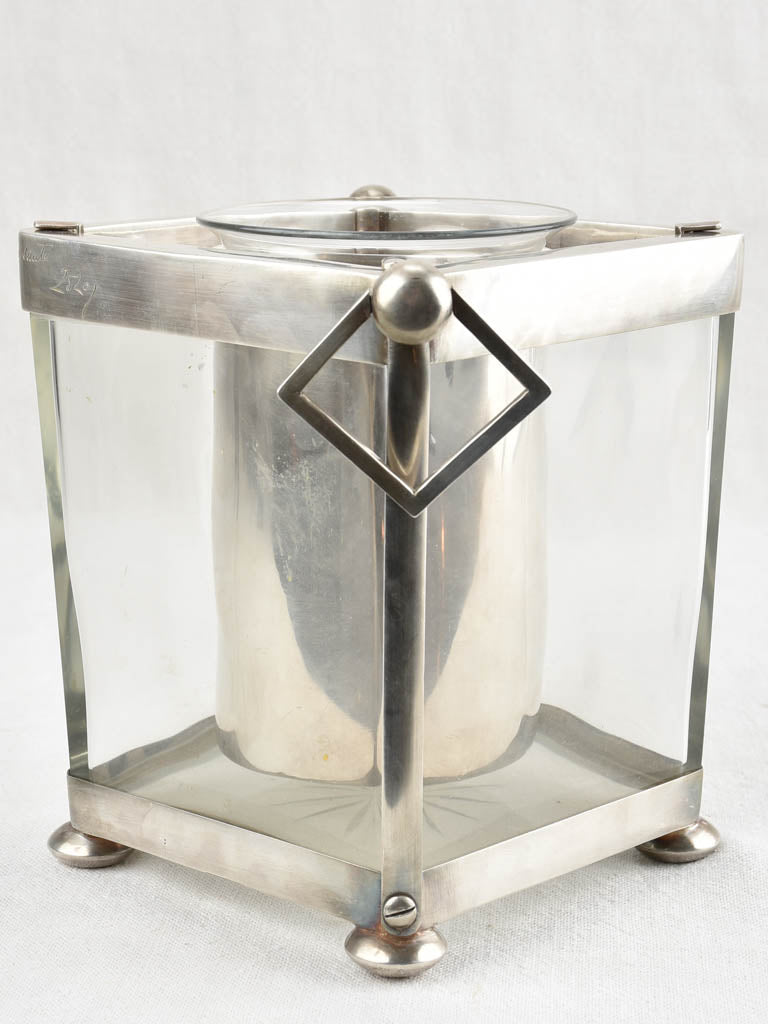 Rare Antique Crystal Caviar Champagne Bucket
