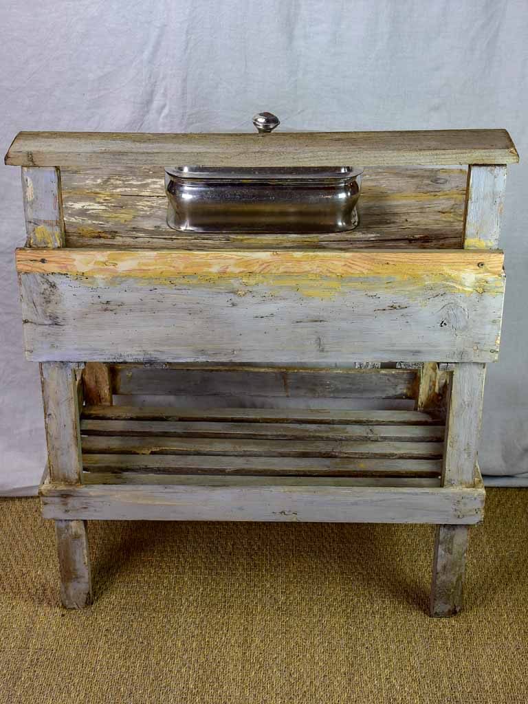 Rustic French florist table from the 1900's