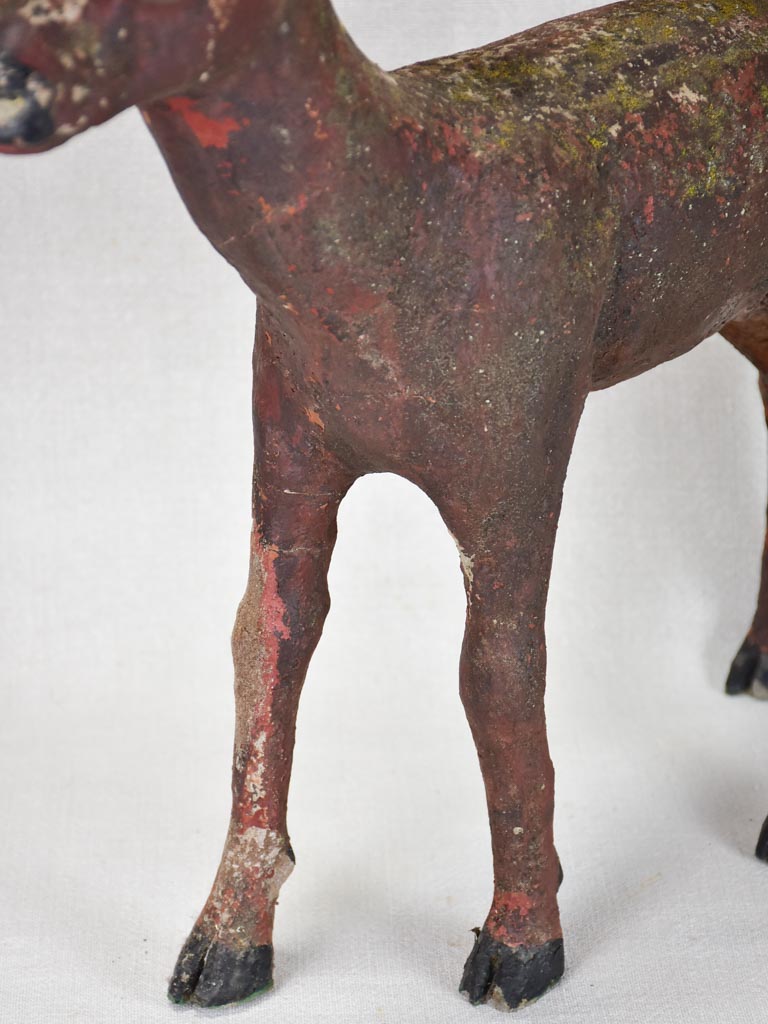 Small garden statue of a deer