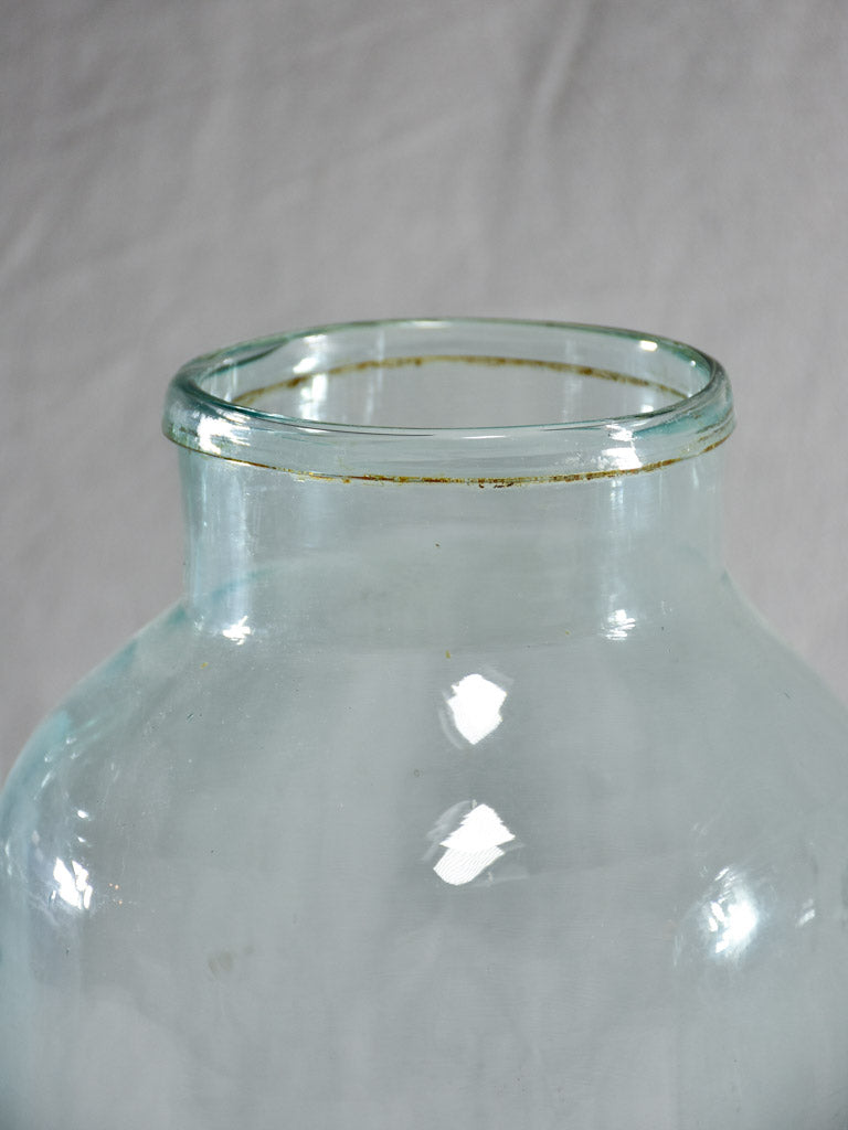 Collection of four large antique French preserving jars 13½"