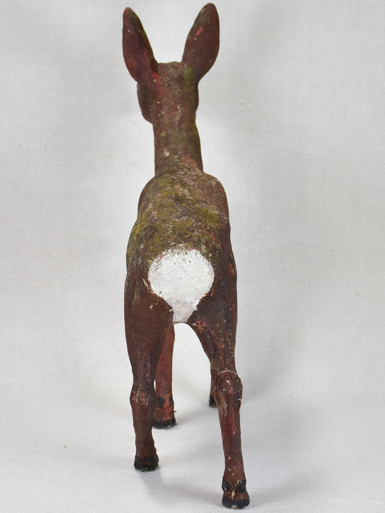 Small garden statue of a deer