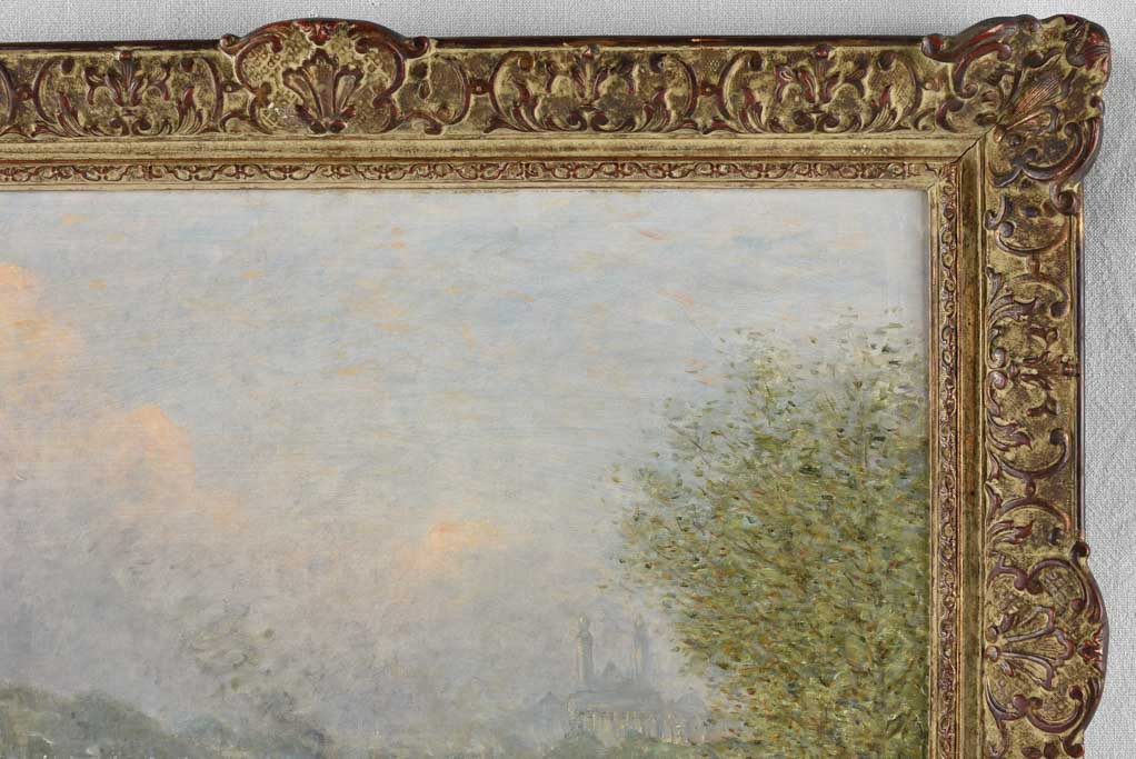 River Seine Paris Emile Lafont (1853-1916) - 25¼" x 32¼"