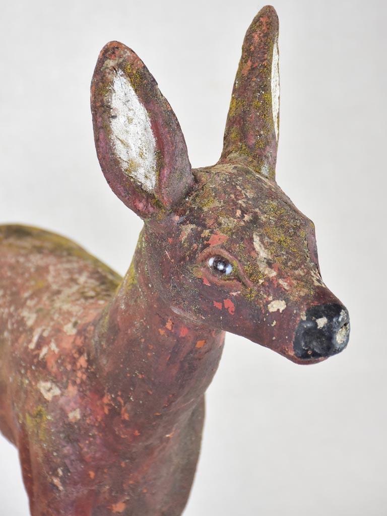 Small garden statue of a deer