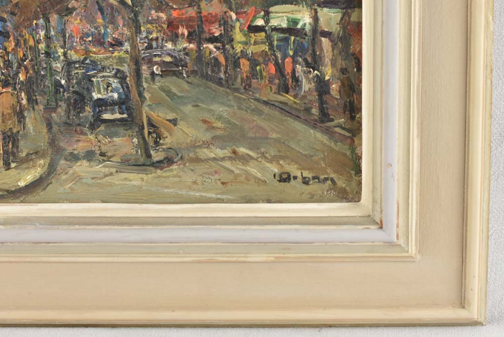 Saint Germain Paris painting 1960s - 26¾" x 29½"