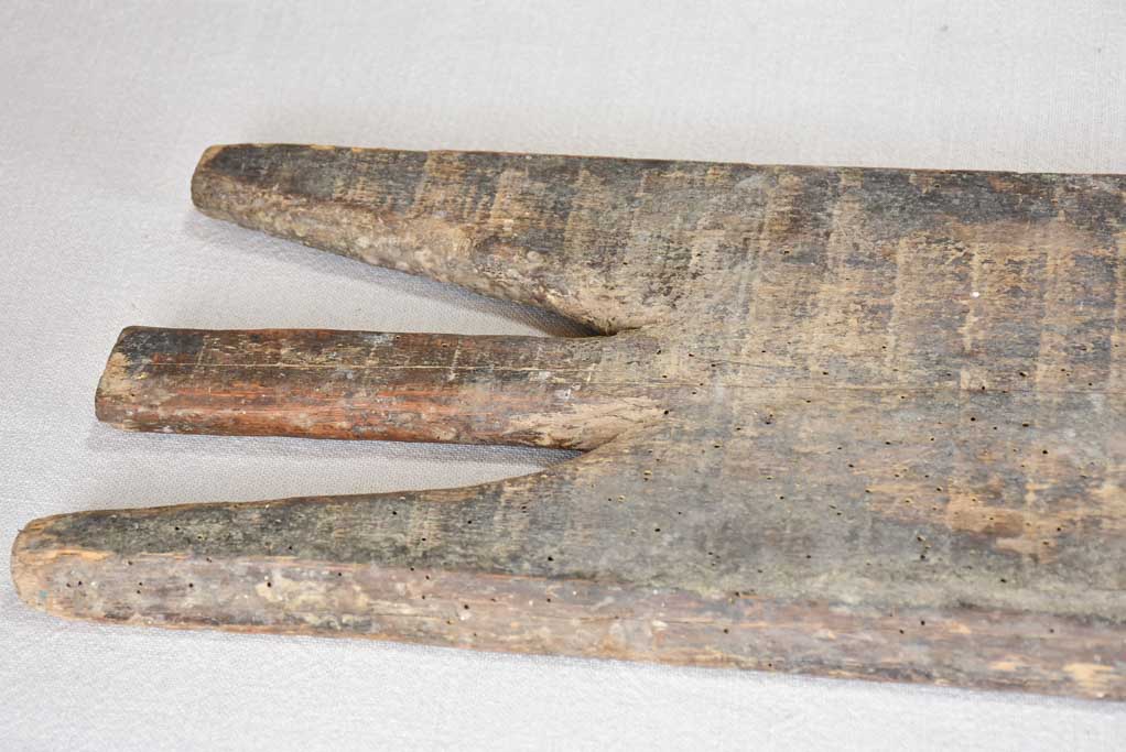 Long antique French cutting board from a boulangerie 40¼"
