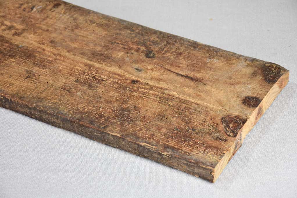 Long antique French cutting board from a boulangerie 40¼"