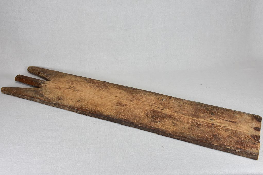 Long antique French cutting board from a boulangerie 40¼"