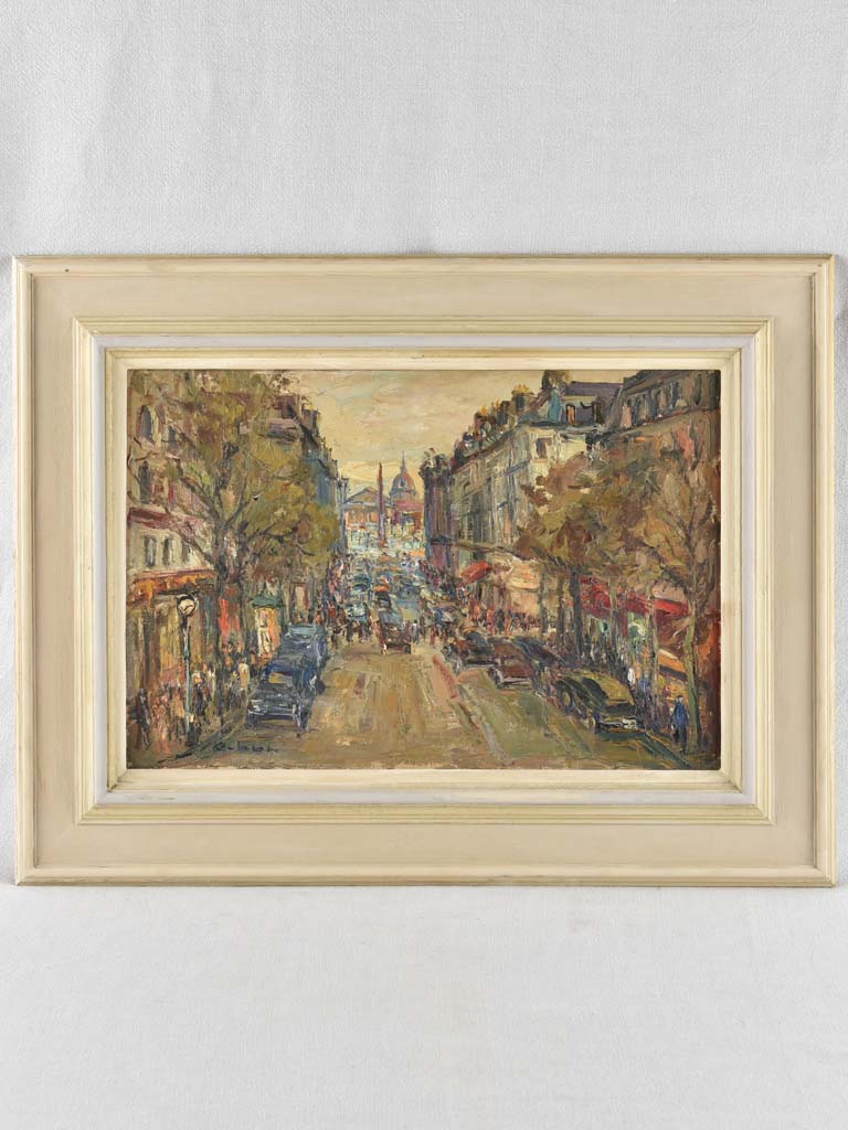 Rue Royale Paris painting 1960s - 24¾" x 32¼"