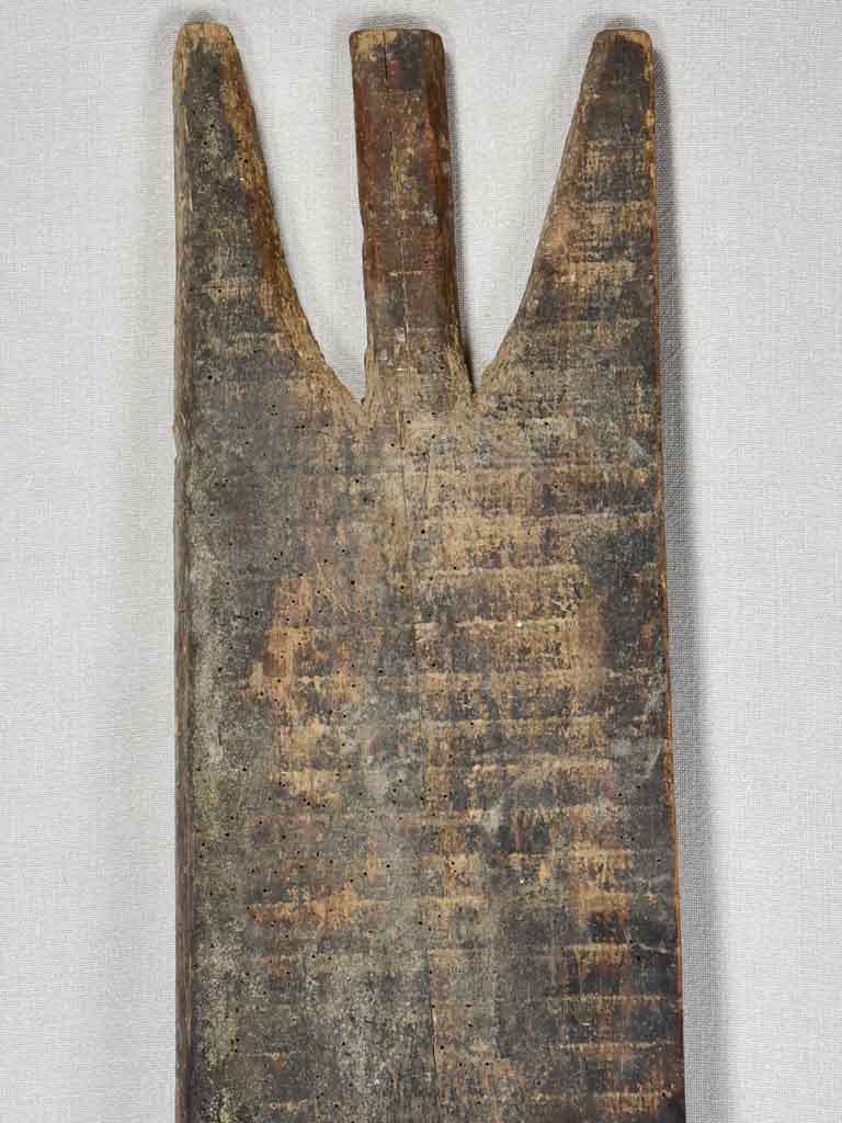 Long antique French cutting board from a boulangerie 40¼"