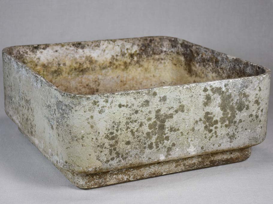 Square vintage Willy Guhl planter 18½"