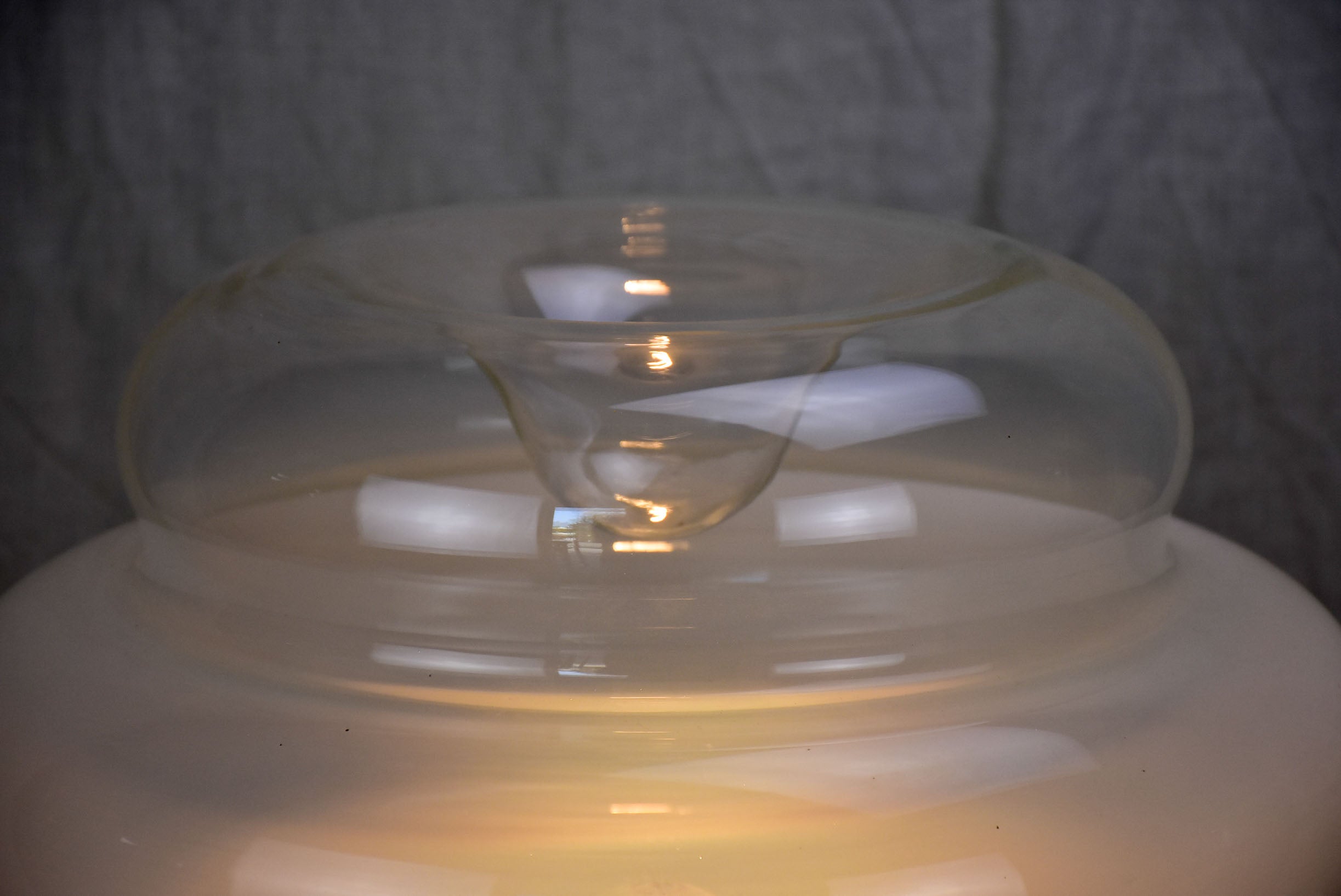 Original Italian Mazzega lamp with Murano glass - Carlo Nason