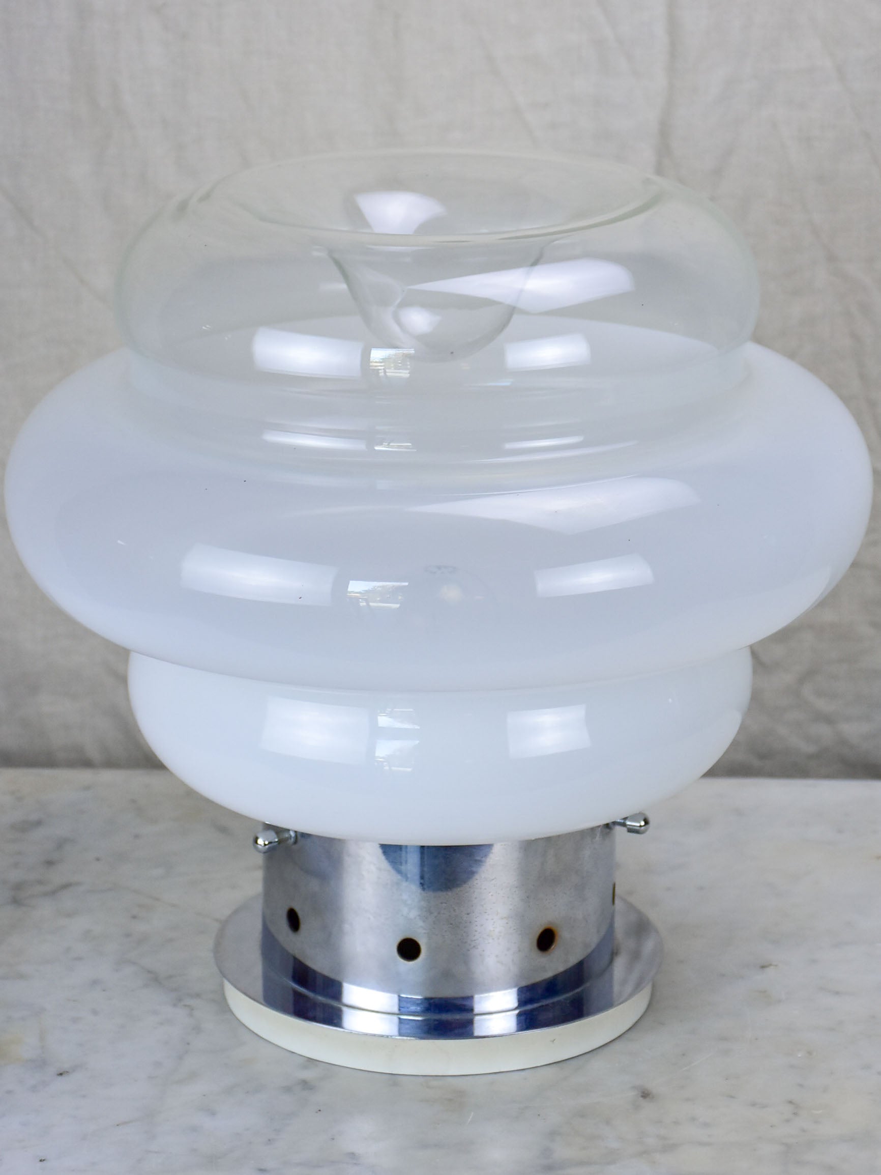 Original Italian Mazzega lamp with Murano glass - Carlo Nason