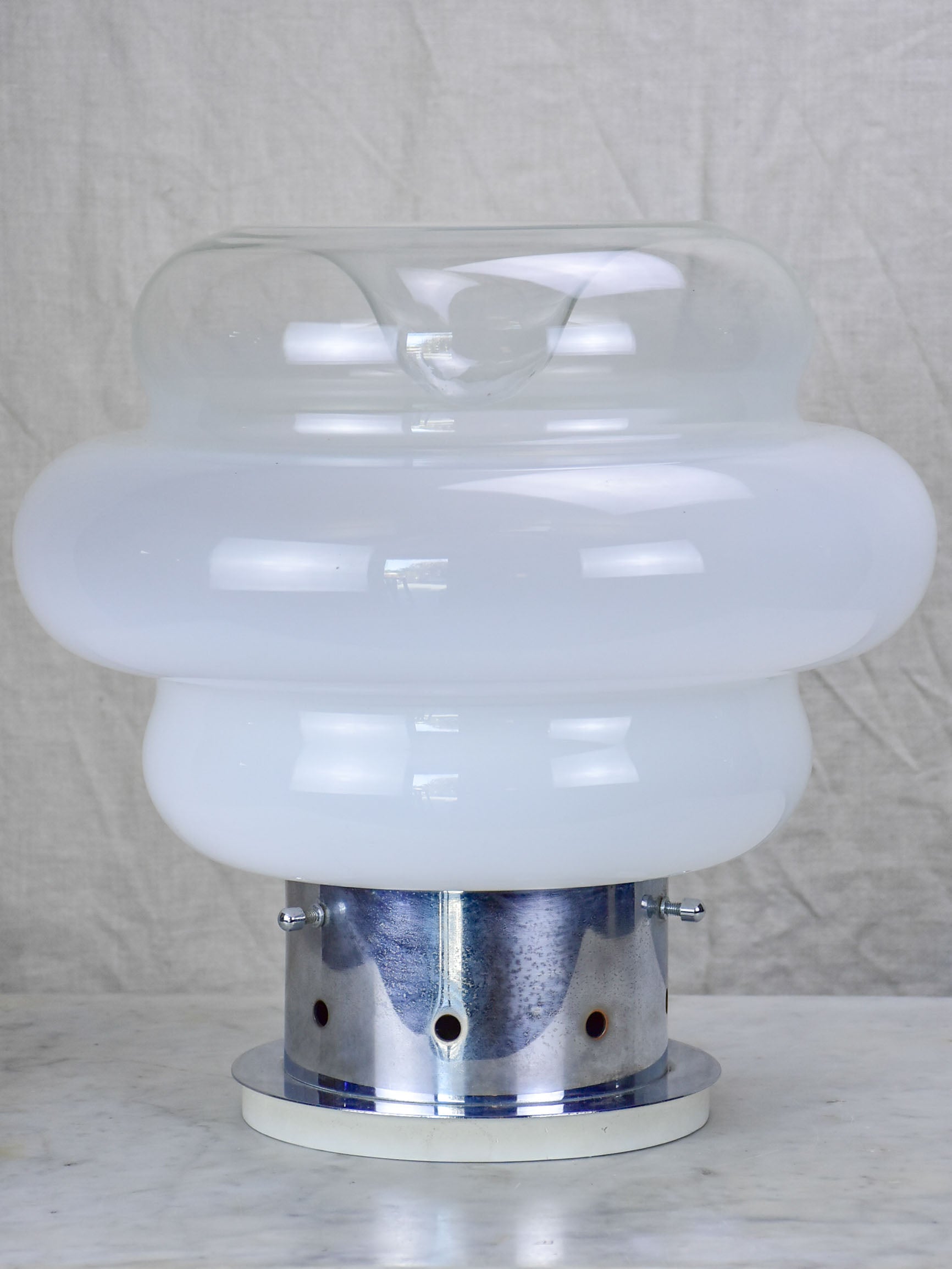 Original Italian Mazzega lamp with Murano glass - Carlo Nason